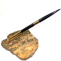 Porte-stylo en jaspe léopard DECO18