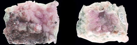 Calcite cobaltifère (Calcite rose) et arsénopyrite