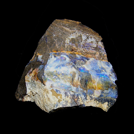 Spécimen d'opale Boulder