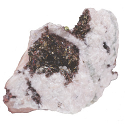 Goéthite, hématite sur Ankérite M2645