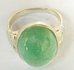 Bague en argent avec amazonite BB128