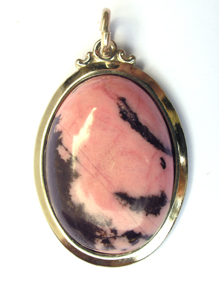 Pendentif argent avec Rhodonite BP136