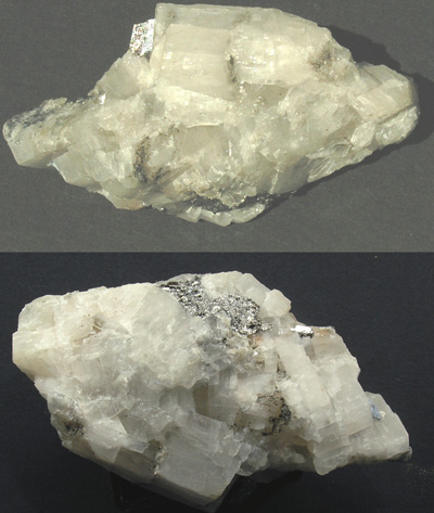 Carrollite, (Carrolite) cristal sur gangue de calcite M1056