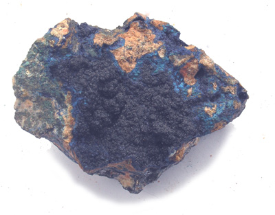 Azurite avec  chrysocolle et galène M1320