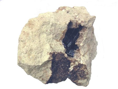 Azurite (cristal) dans la  gangue M2111