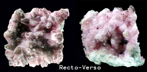 Calcite cobaltifère (Calcite rose) et arsénopyrite M2609