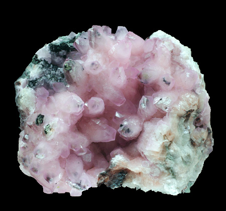 Calcite cobaltifère (Calcite rose) et arsénopyrite M2621
