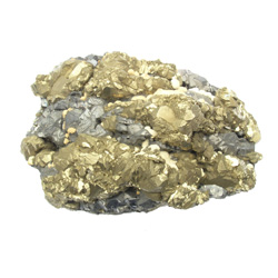 Pyrite, galène et cristal de calcite M2800