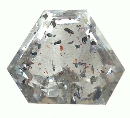 Quartz avec  Inclusions d'hématite et braunite Q15z