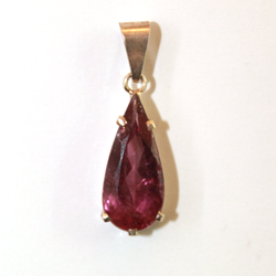 Pendentif en tourmaline facettée BP234