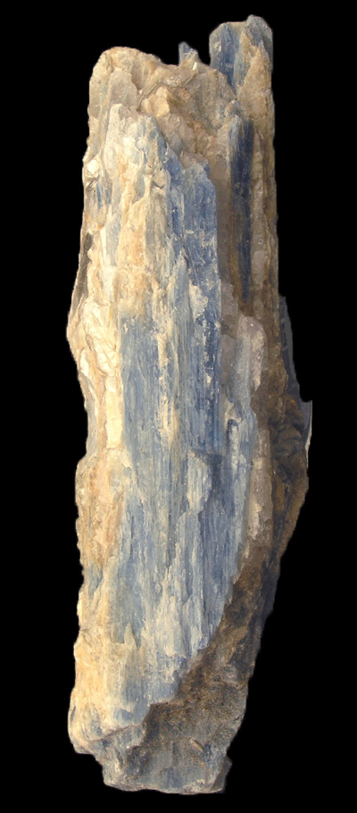 Kyanite (Cyanite) ou Disthène sur quartz