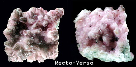 Calcite cobaltifère (Calcite rose) et arsénopyrite