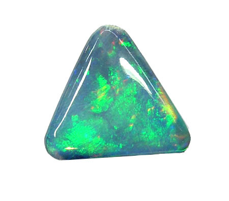 8121 Doublet D Opale Triangle Vert Bleu Jaune Rouge 1 83ct 11x11mm 3 N