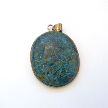 Pendentif de chrysocolle.