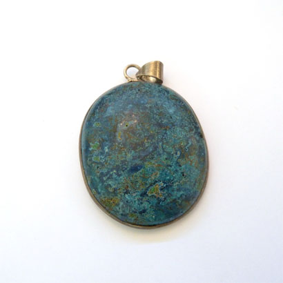 Pendentif de chrysocolle. BP163