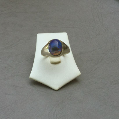 Bague en opale noire BB163