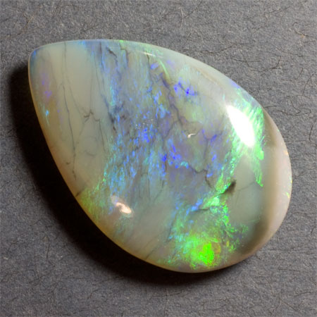 Opale-mi-noire double face 10.7 ct 25.34 x 16.73 mm 4403