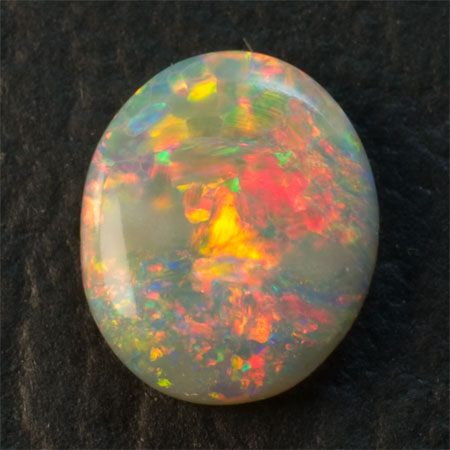 Very Brilliant Red Dominant Semi-black Opal 4405