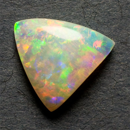 1932 Opale Cristal Coquillage Triangle Multicolore Rouge Vert Jaune Bleu 0 6ct 7 66x7 68x7 46 3 N