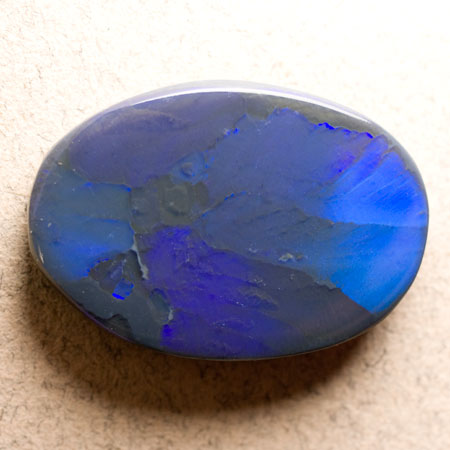 3781 Grande Opale Noire N1 Bleu Vert Sombre 8 91ct 21 8x15 1mm 3 N