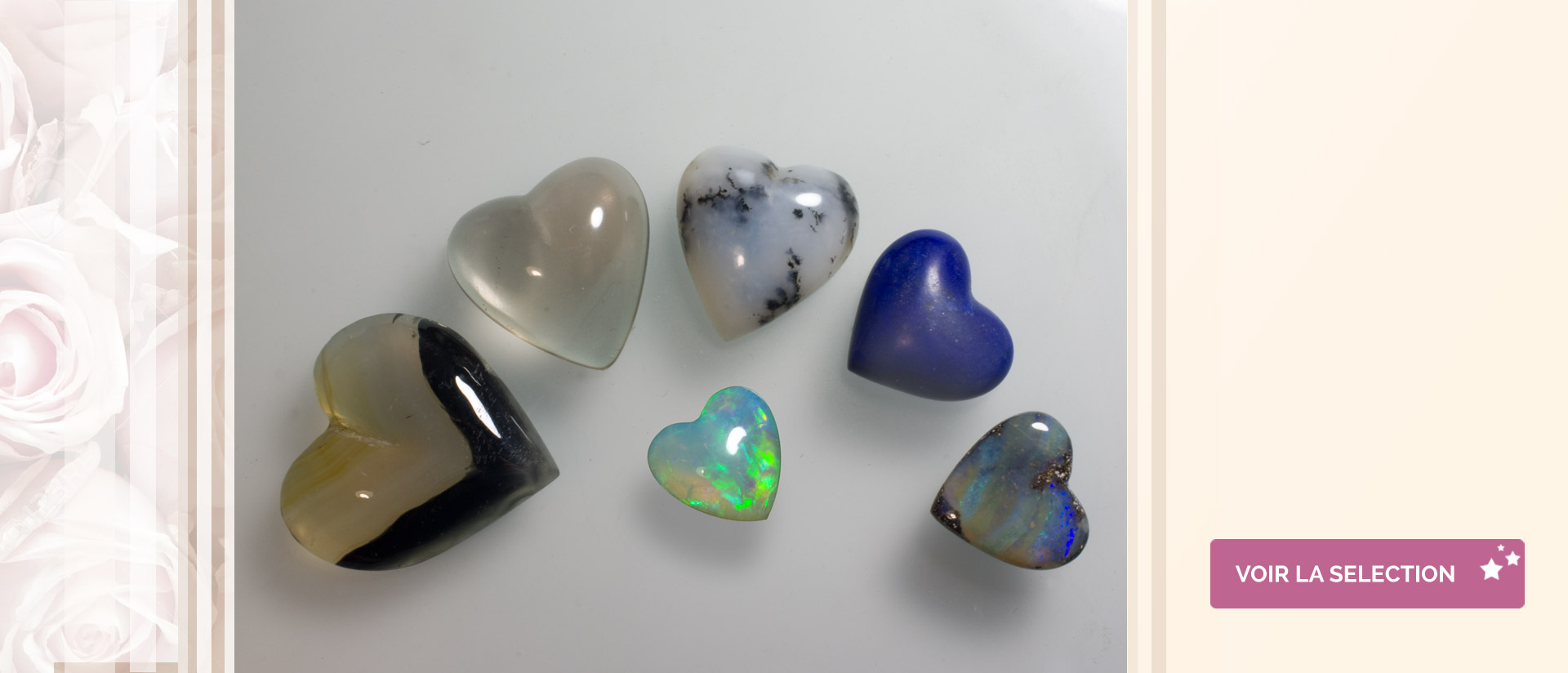 Slide Selection De Coeurs Cabochon Et Facettes Fr